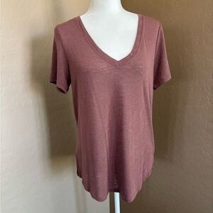 ATHLETA 🩷🤎Breezy Scoop VNeck Tee